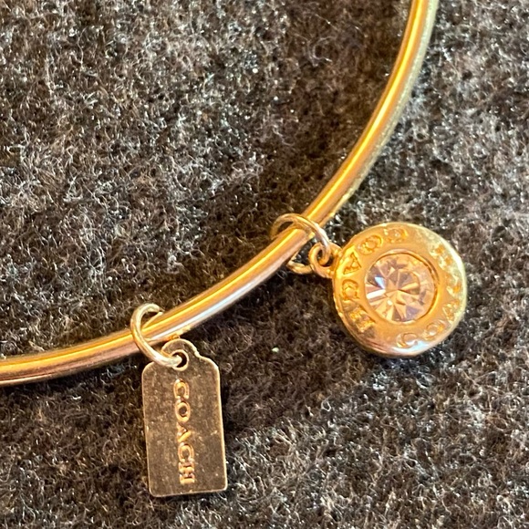 Coach Gold Plated Bracelet with Two Charms - Picture 5 of 5
